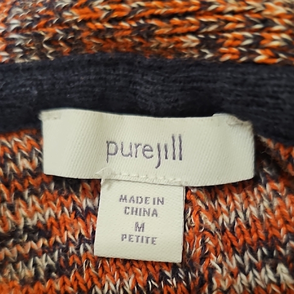 J. Jill Pure Jill Women's Campari Marled Knit V-Neck Kimono Sweater - Picture 7 of 8